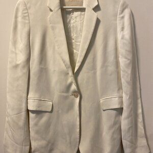 Massimo Dutti - White crepe blazer